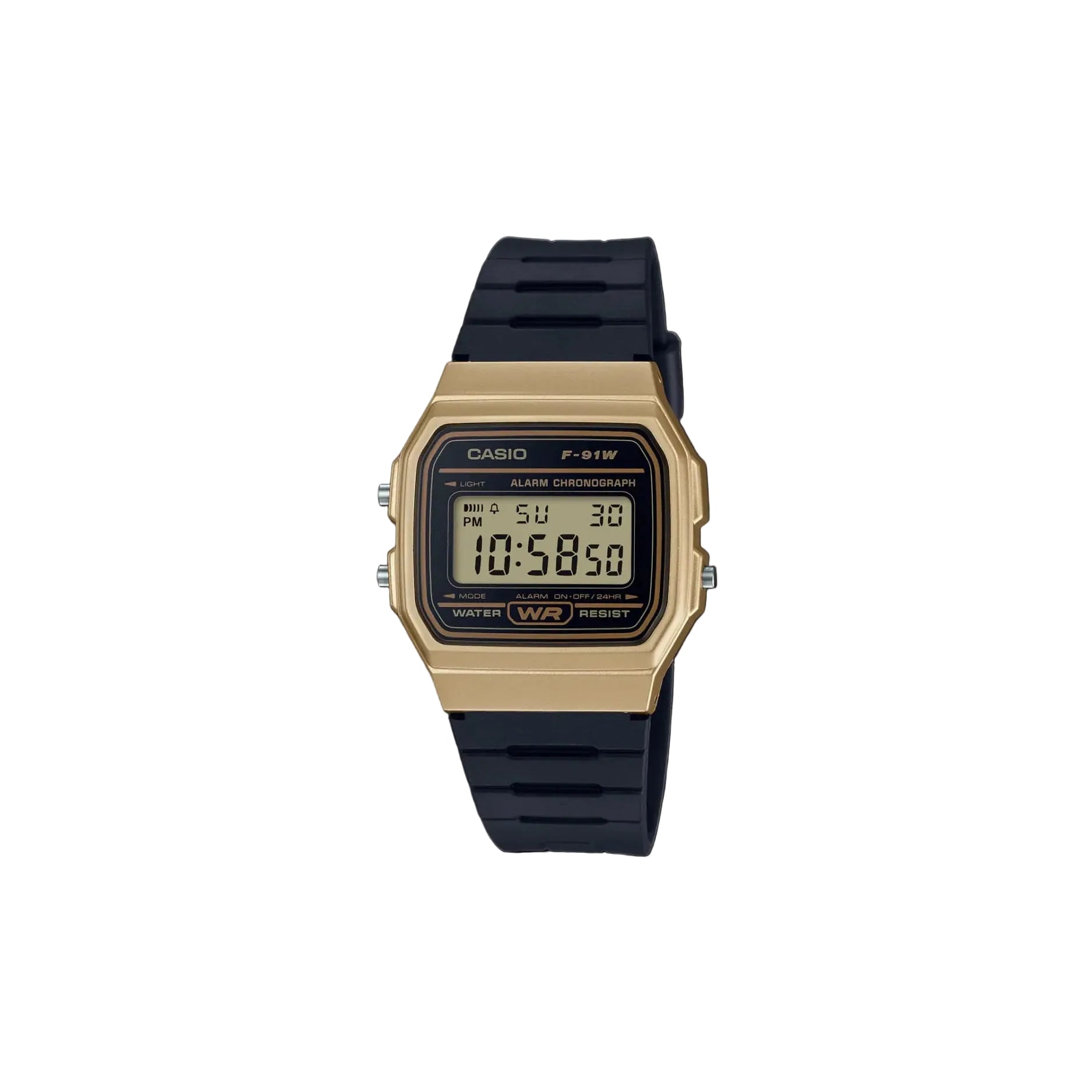 F-91WM-9ADF Digital Watch With A Gold