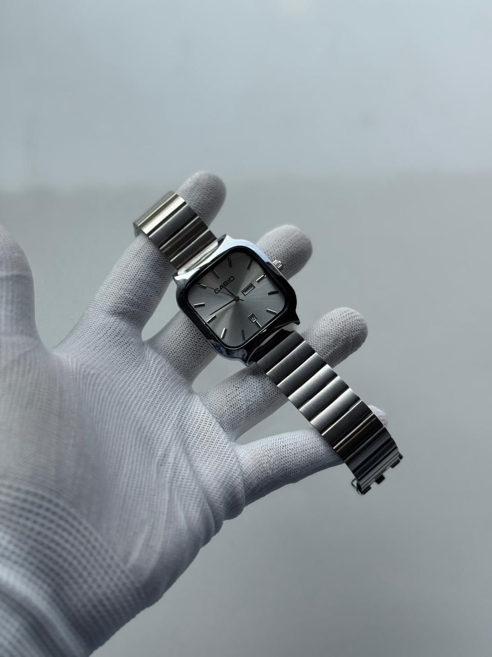 Casio Black Dial Stainless Steel Watch | Premium Minimal Analog Watch for Men & Women