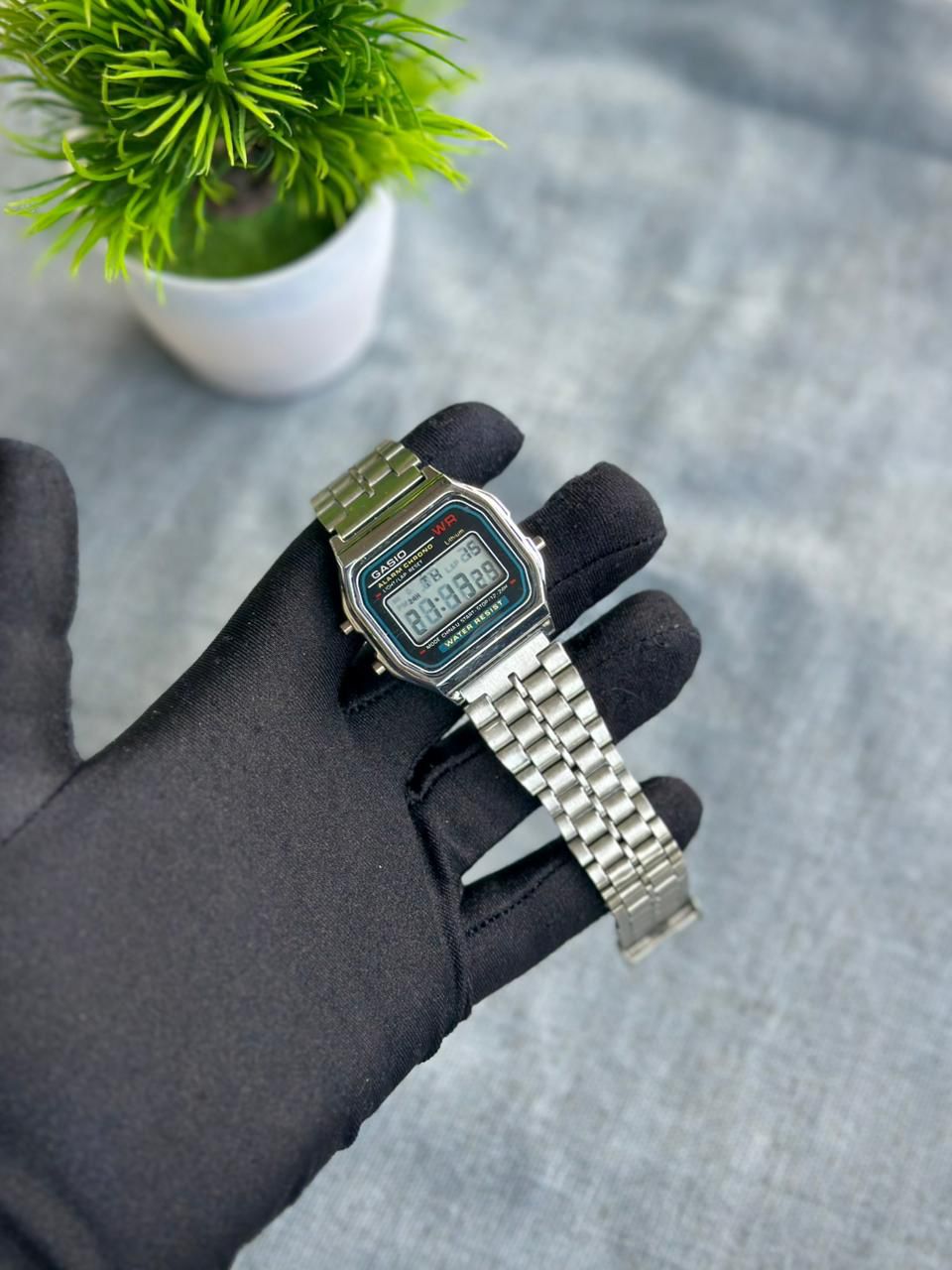Classic Retro Digital Watch Collection | Vintage Stainless Steel Metal Strap | Unisex Designer Wristwatch