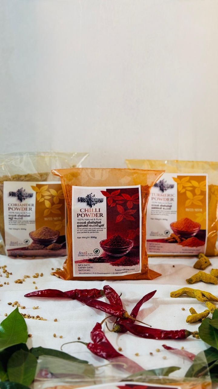 Premium Homemade Spices Combo πΆοΈπΏπ‘ | Chilli, Coriander & Turmeric Powder | 100% Pure & Chemical-Free