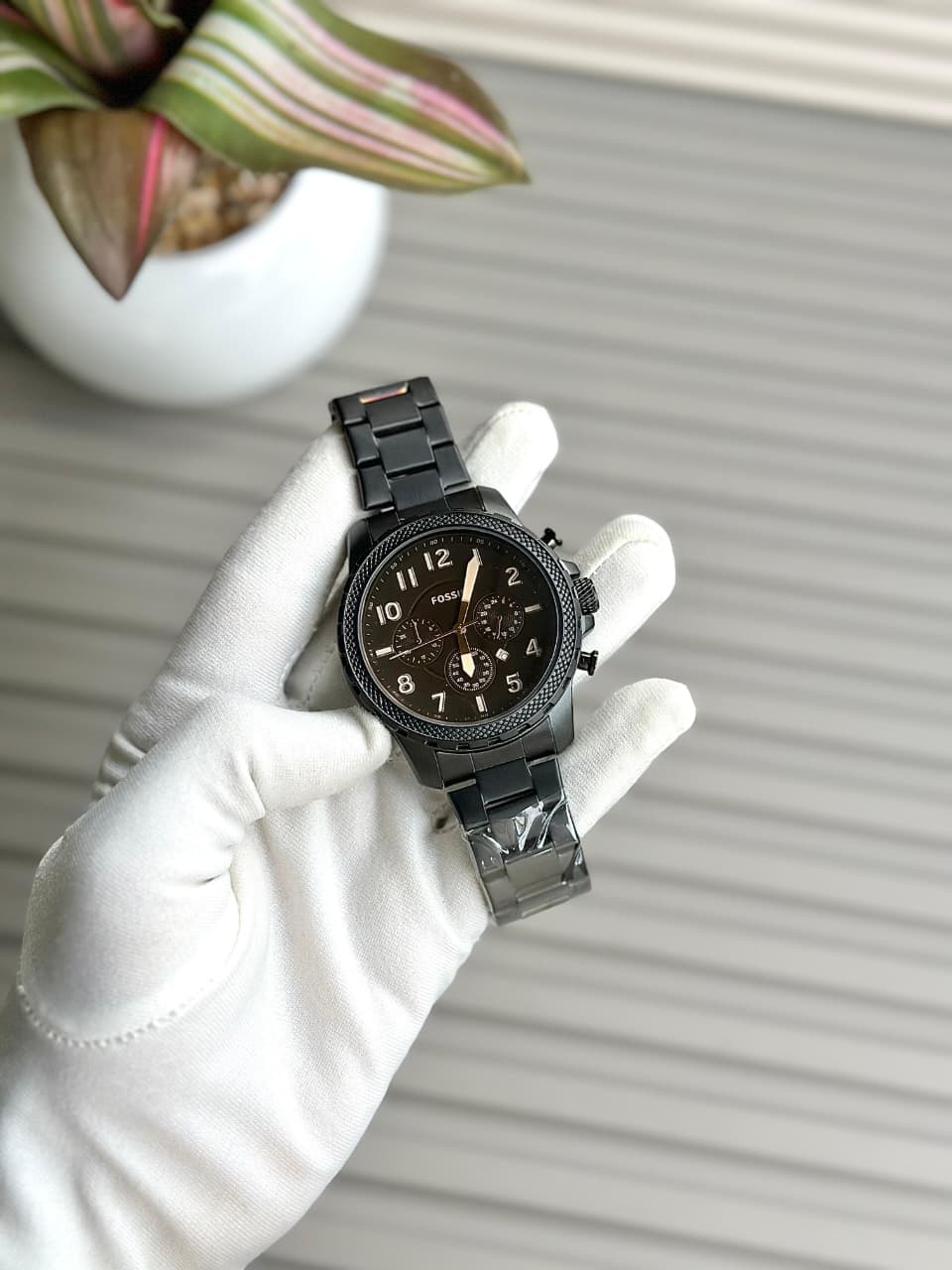 Fossil Machine Chronograph – Stealth Black Stainless Steel Watch
