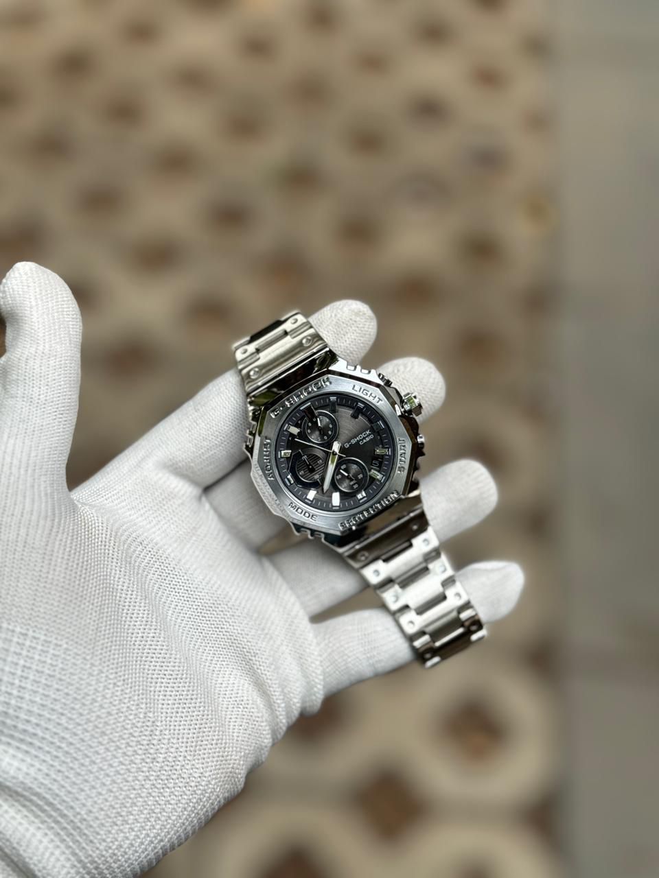 G-Shock GM-2100 Full Metal Silver Edition – Premium Analog-Digital Luxury Sports Watch