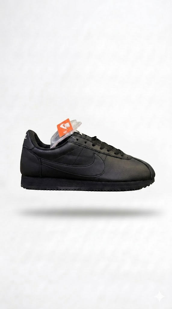 Nike Cortez "Triple Black" Edition – Classic Leather Lifestyle Sneakers