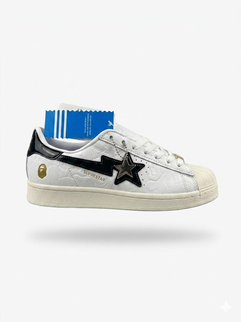 Adidas x BAPE Superstar "50th Anniversary" – Limited Edition Camo Embossed Sneakers