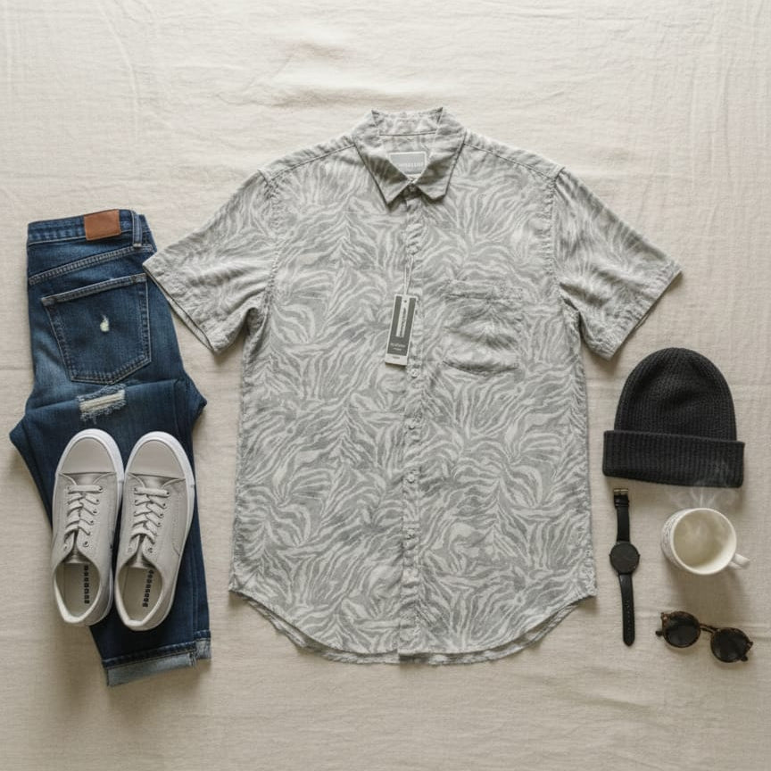 MAFIA RELAXED MEN HALF SELEVE SHIRT