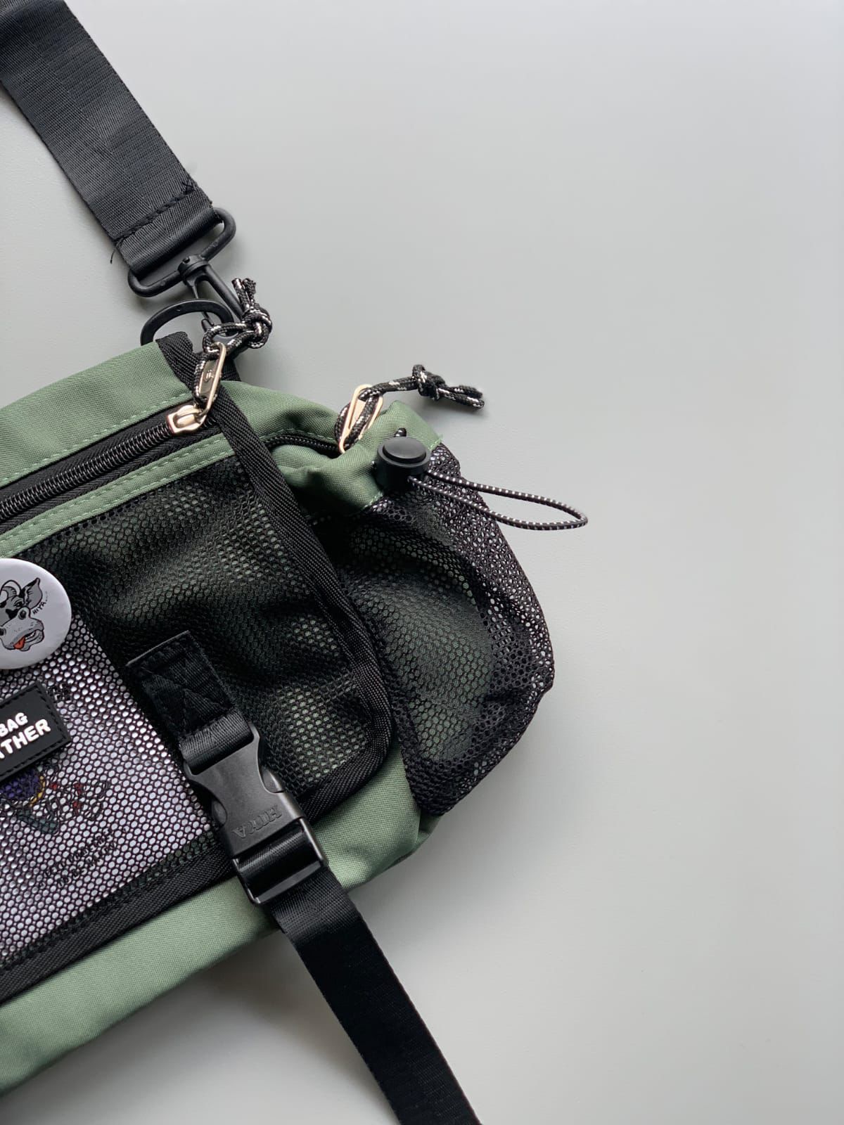 Premium Option: Three Feather Tactical Messenger Sling – Olive & Stealth Black Sporty Option: Three Feather Urban Utility Crossbody Bag Trend Option: Harajuku Techwear Multi-Pocket Sling Bag