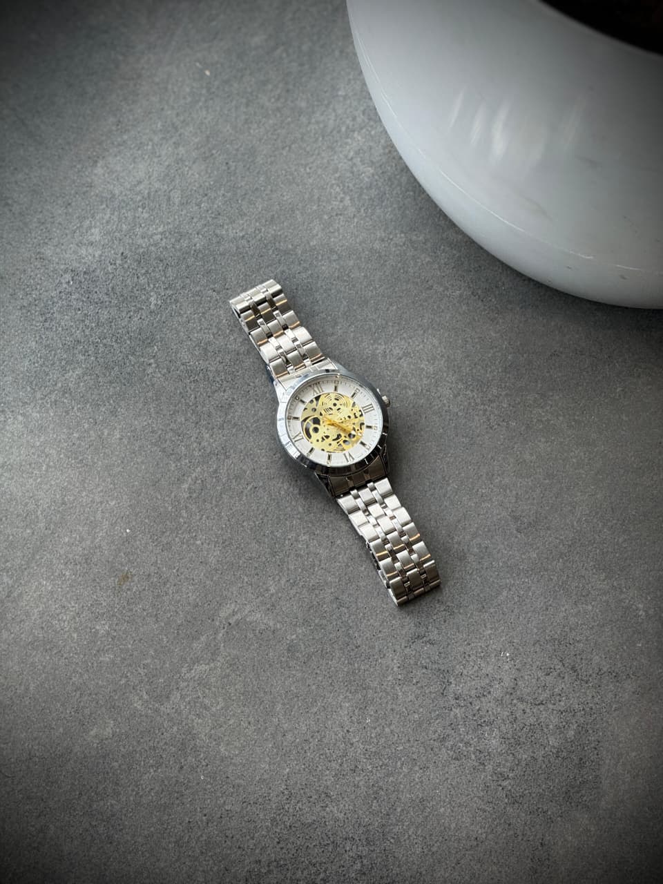 Luxurious Mechanical Skeleton Watch – Automatic Stainless Steel Men’s Timepiece