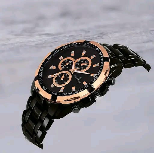 Curren rose-gold toned men's chronograph wrist watch
