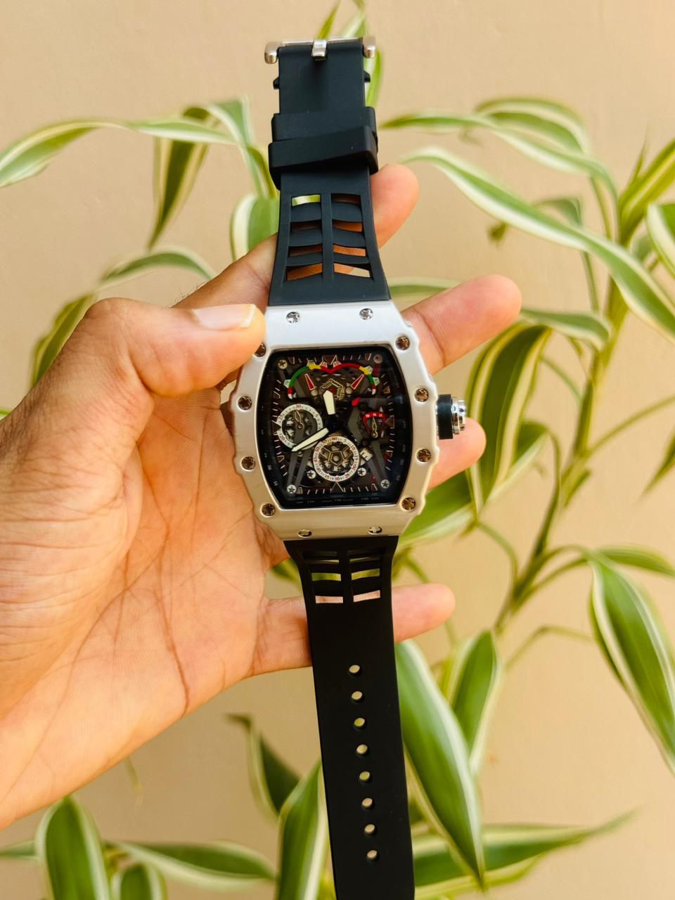 T-Two Professional Chronograph | High-Contrast Dual-Toned Dials | Executive Stainless Steel Timepiece