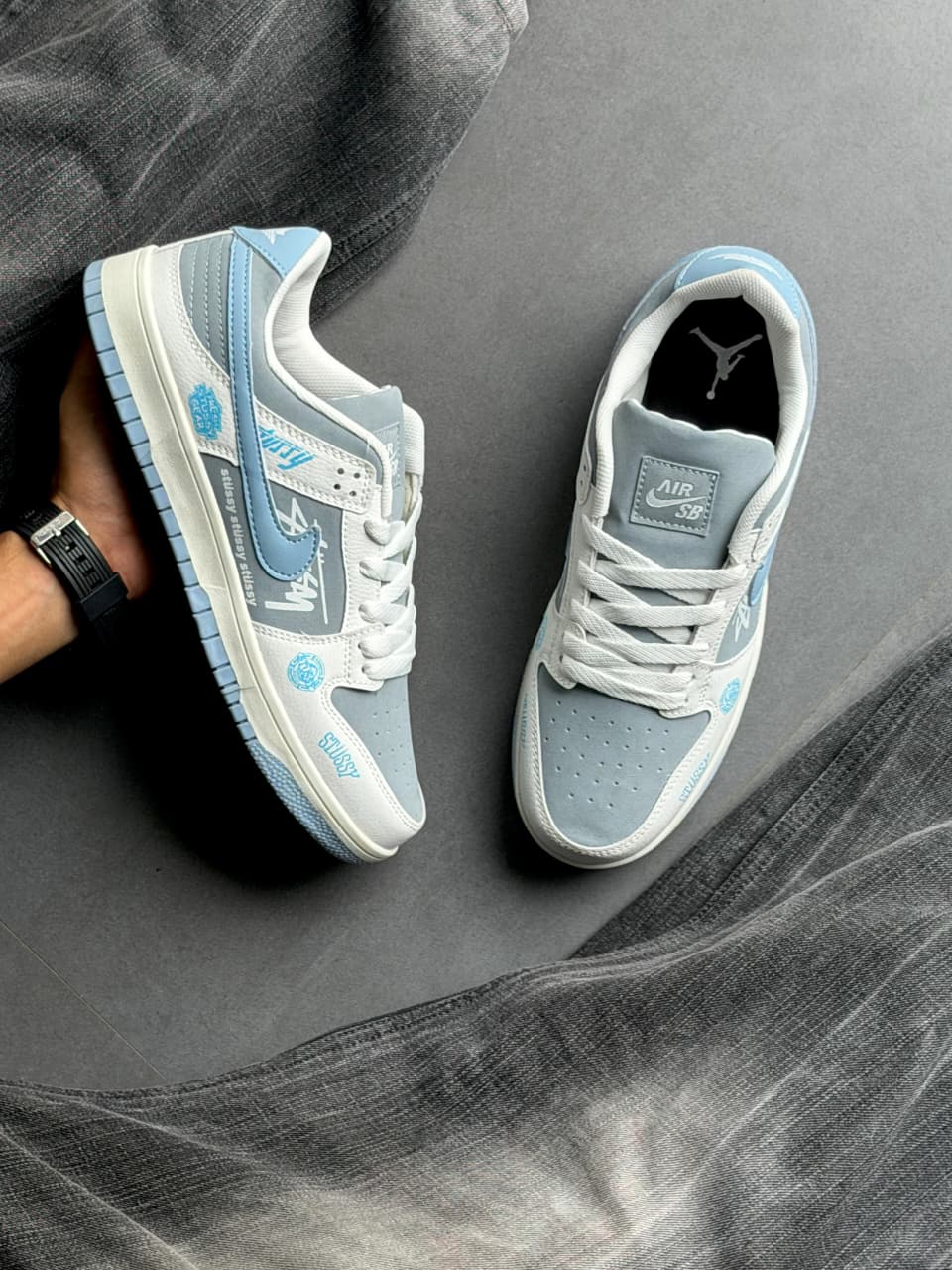 Nike Dunk SB x Stüssy "Coastal Blue" – Premium Graphic Streetwear Sneakers