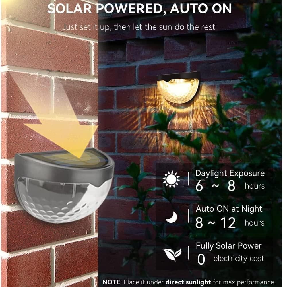 Solar Fence Lights Pack of 4