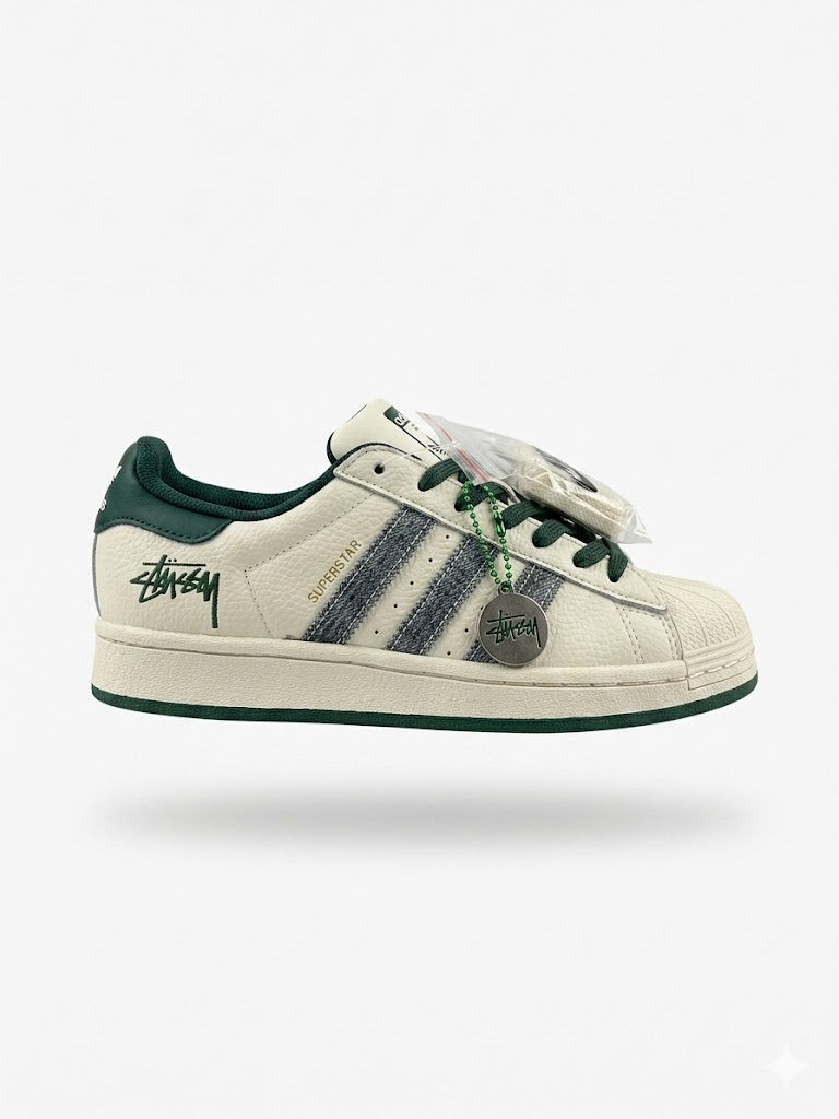 Adidas x Stüssy Superstar Collaboration – "Forest Green" Heritage Edition