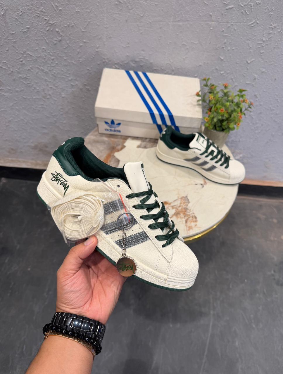 Adidas x Stüssy Superstar Collaboration – "Forest Green" Heritage Edition