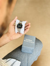 Premium Retro Mirror-Dial Digital Watch | Stainless Steel Link Bracelet | Classic Vintage Dual-Time Series