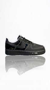 Nike Air Force 1 Low "Paris Edition" – Premium Black Patent & Matte Sneakers