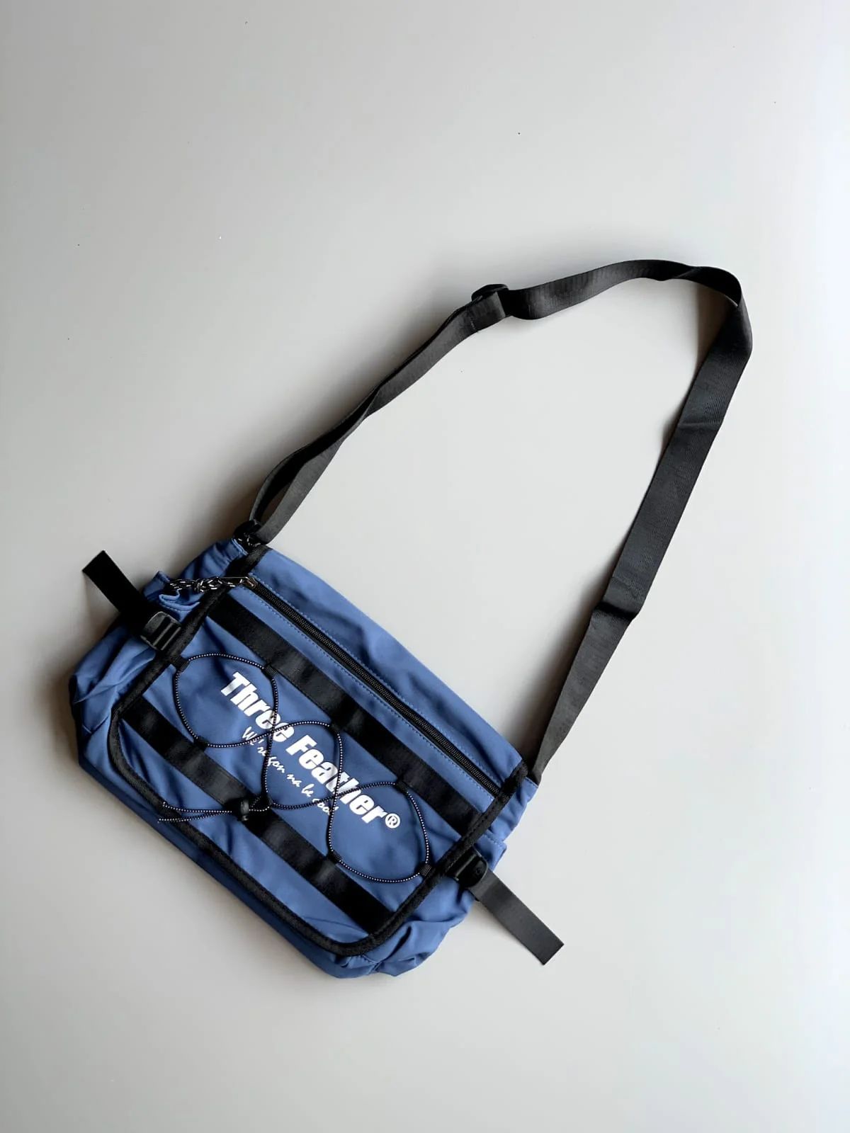 Three Feather Urban Tactical Crossbody Bag | High-Density Weather-Resistant Nylon | Compact Tech & Travel Utility Sling