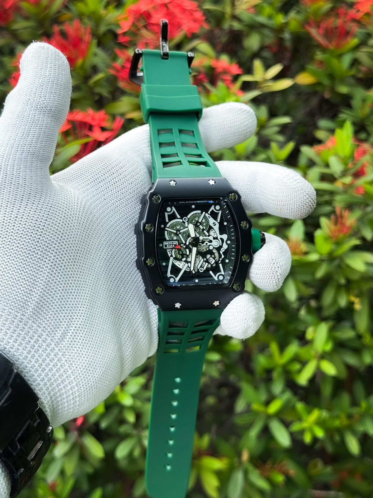 Turbo-Racing Skeleton Chronograph – Matte Black & Electric Blue Edition