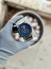 Premium Meccanico Open-Heart Chronograph | Luxury Stainless Steel Link Bracelet | Men’s Designer Skeleton Watch