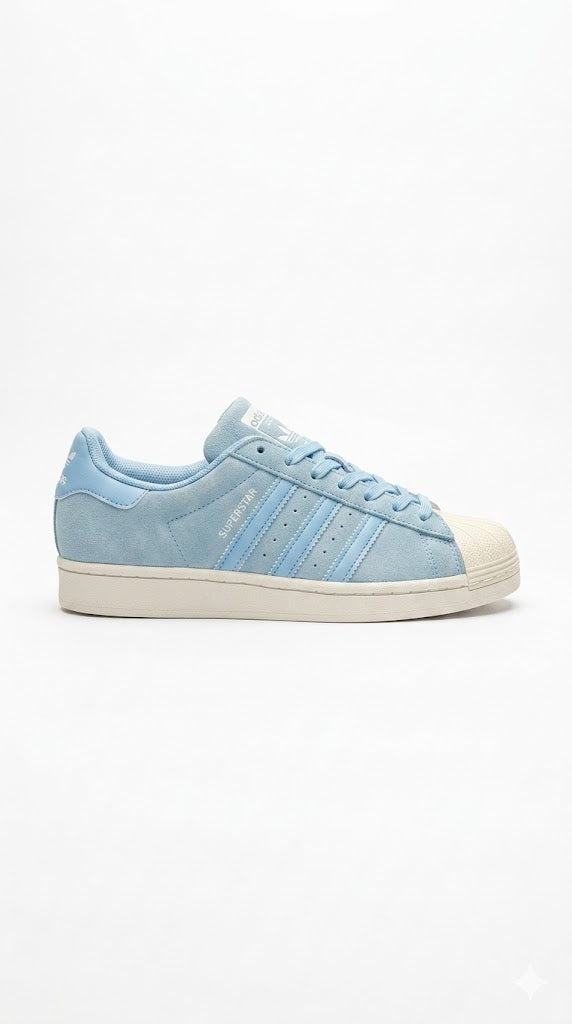 Adidas Superstar "Sky Blue" Suede Edition – Classic Low-Top Lifestyle Sneakers