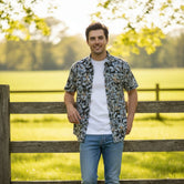 FLYING MONK RELAXED MEN HALF SELEVE SHIRT