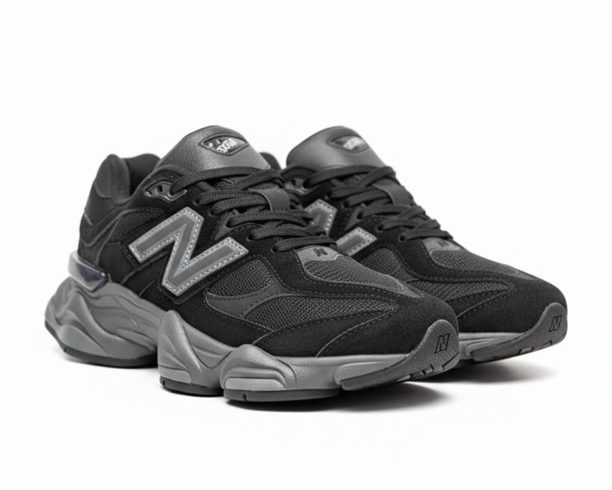 New Balance 9060 Black Castlerock Rain Cloud sneaker.