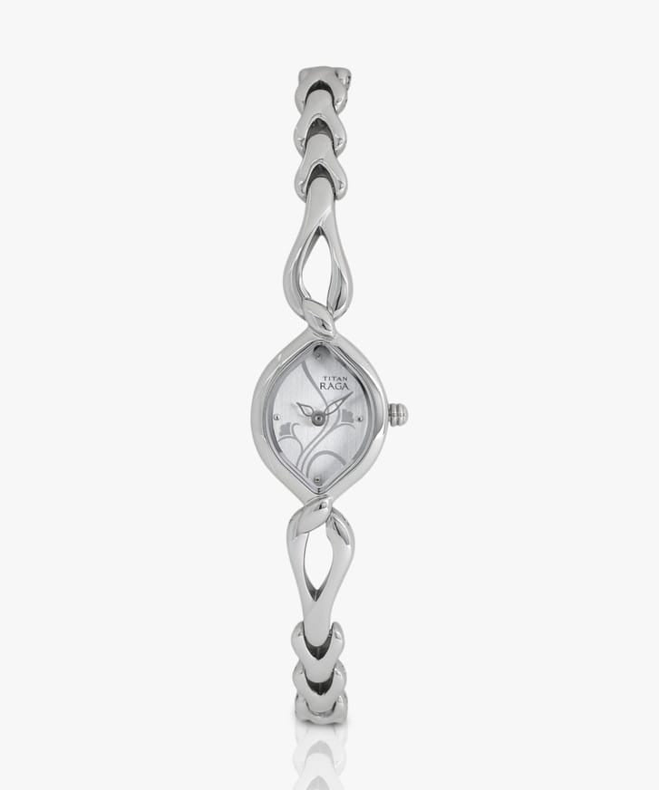 Titan Analog Silver Dial Women's Watch