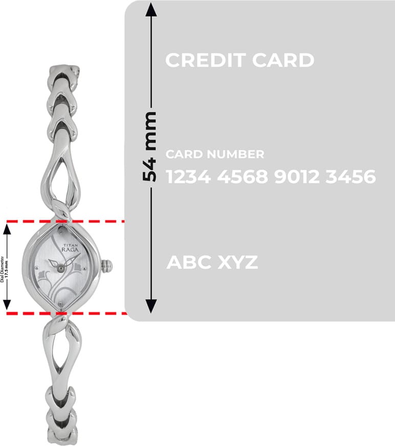 Titan Analog Silver Dial Women's Watch