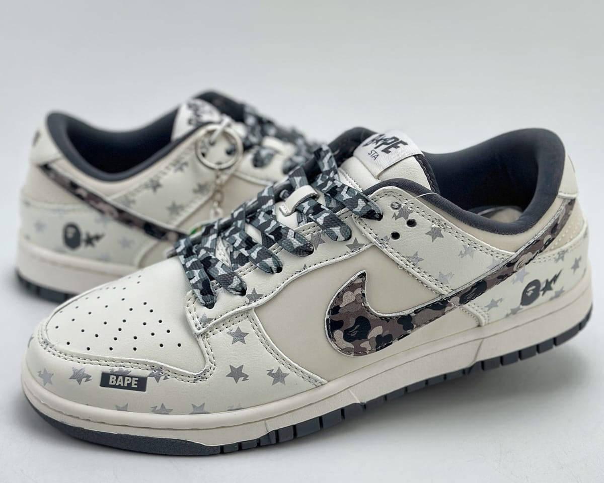 Nike SB Dunk Low Bape Cream sneaker.