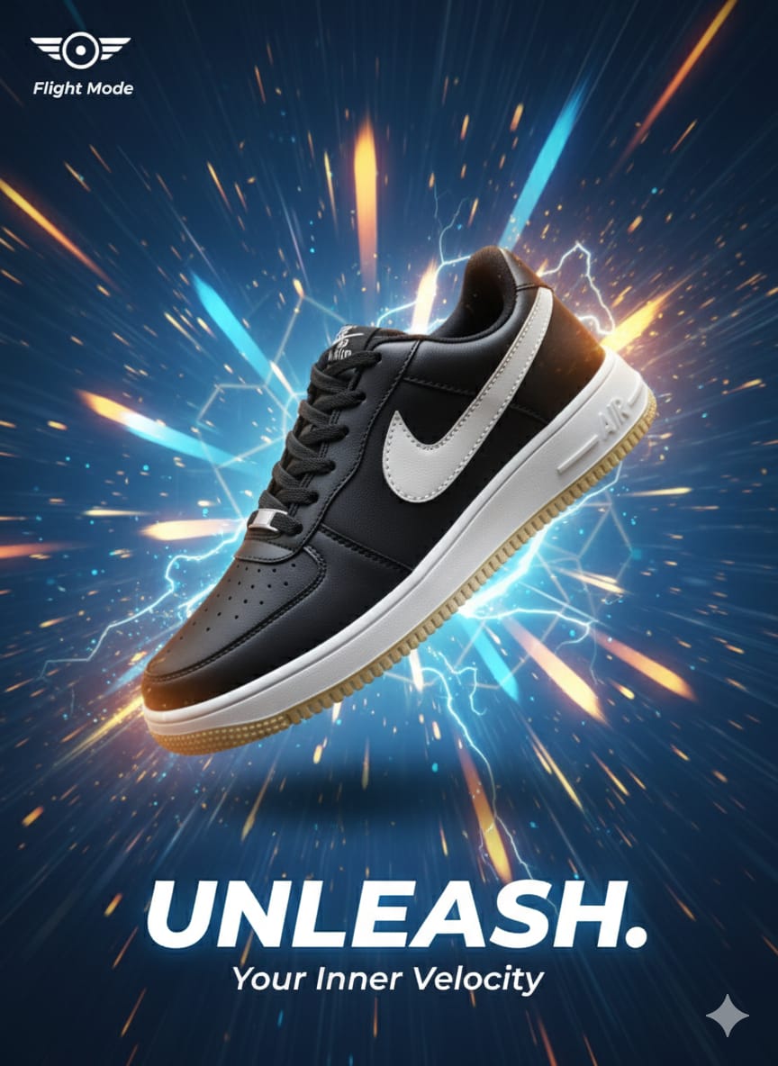 Black White Men's Casual Shoes