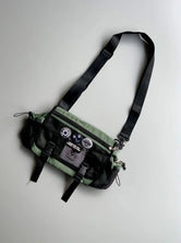 Premium Option: Three Feather Tactical Messenger Sling – Olive & Stealth Black  Sporty Option: Three Feather Urban Utility Crossbody Bag  Trend Option: Harajuku Techwear Multi-Pocket Sling Bag