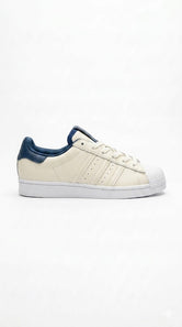 Adidas Superstar "Off-White & Navy" – Premium Classic Shell-Toe Sneakers