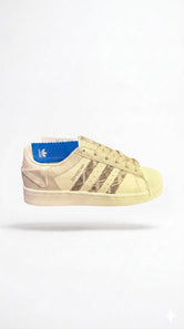 Adidas Superstar "Sand Canvas" – Heritage Shell-Toe Sneakers with Textured Stripes