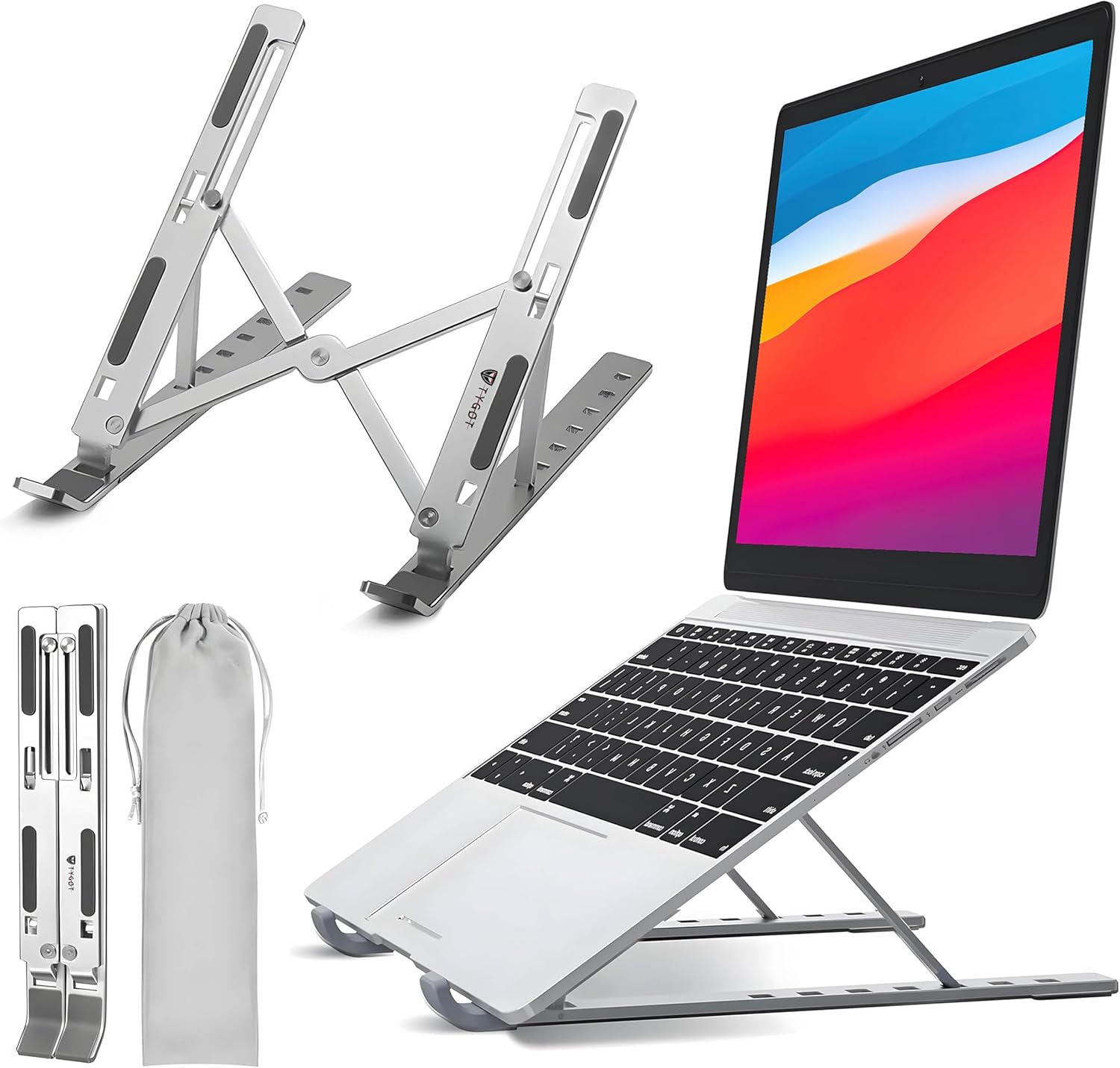 Foldable Adjustable Height Laptop Stand and Tablet Stand. for All Laptops and Tablets.