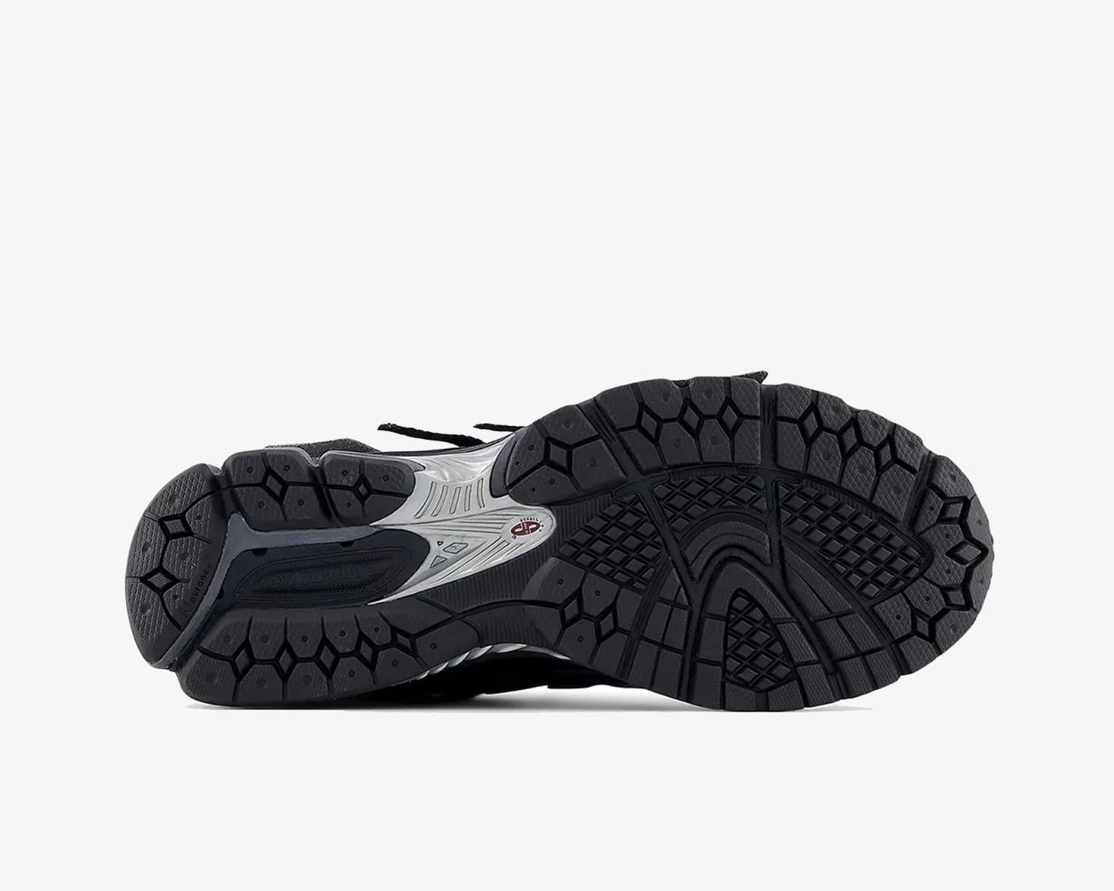 New Balance 1906A sneaker in the black and dark silver metallic colorway