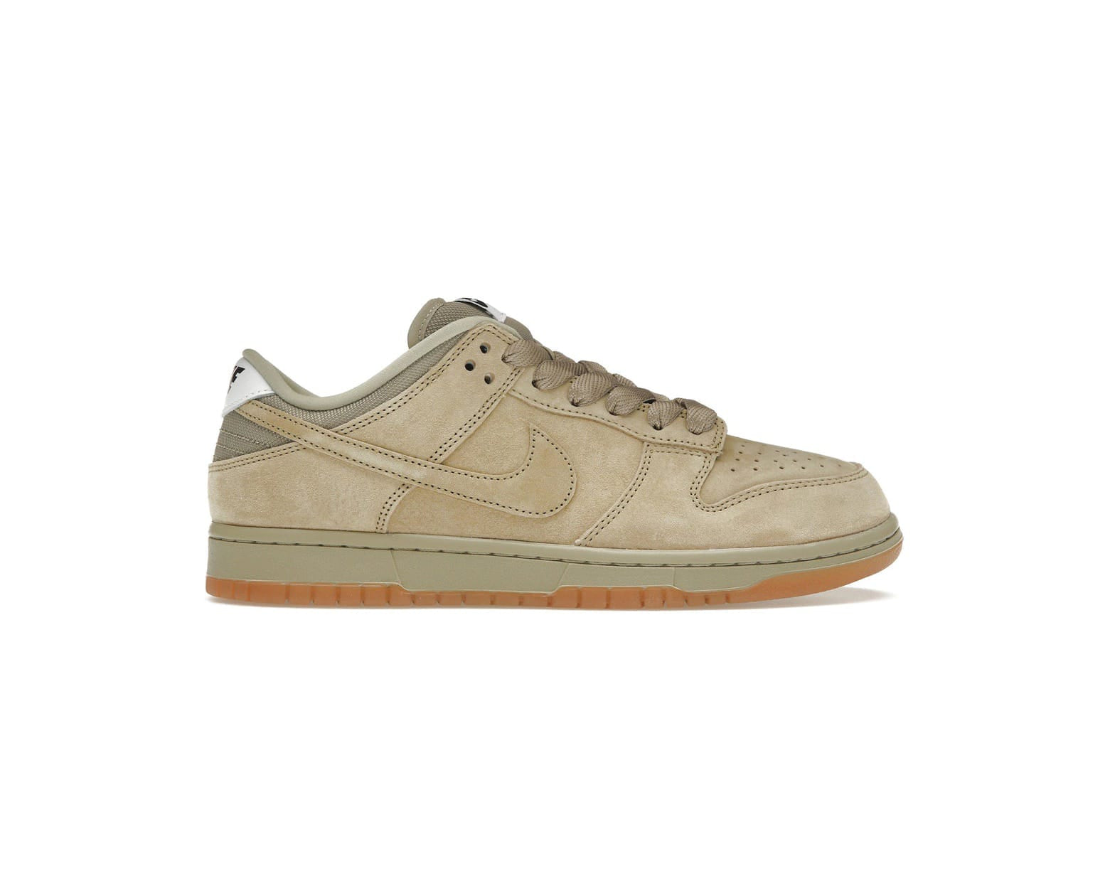 Nike SB Dunk Low Pro B in the "Parachute Beige" colorway.